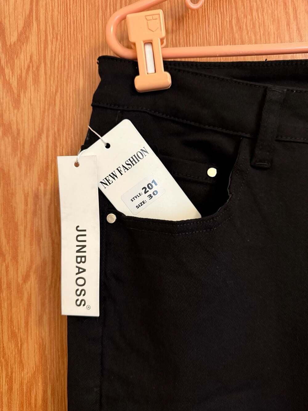 JUNBAOSS New Fashion Style 201 Black Jeans Size 30